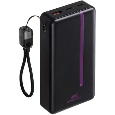 Rivacase Rapid VA2312 black (20000 mAh, 22.50 W, 74 Wh), Chargeur de secours, Noir - Publicité Rivacase Rapid VA2312 black (20000 mAh, 22.50 W, 74 Wh), Chargeur de secours, Noir - Publicité