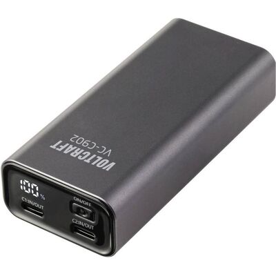 Voltcraft VC-C902 Powerbank 10000 mAh USB PD 3.0 Li-Ion Grau (matt) Statusanzei (10000 mAh), Chargeur de secours, Gris - Publicité Voltcraft VC-C902 Powerbank 10000 mAh USB PD 3.0 Li-Ion Grau (matt) Statusanzei (10000 mAh), Chargeur de secours, Gris - Publicité