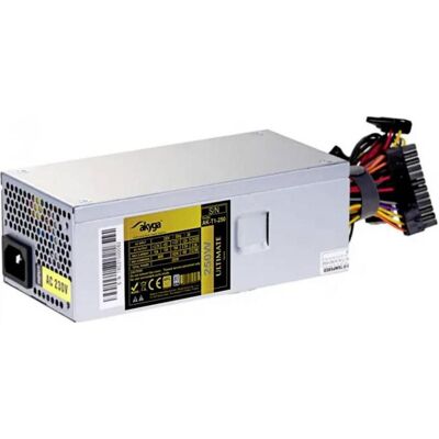 Akyga Alimentation électrique TFX 250W AK-T1-250 80+ Gold 8cm Fan Active PFC APFC (250 W), Alimentation PC, Argent - Publicité Akyga Alimentation électrique TFX 250W AK-T1-250 80+ Gold 8cm Fan Active PFC APFC (250 W), Alimentation PC, Argent - Publicité