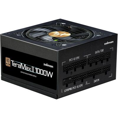 Zalman Alimentation ATX TeraMax TMX2 - 1000W (Noir) (1000 W), Alimentation PC, Noir - Publicité Zalman Alimentation ATX TeraMax TMX2 - 1000W (Noir) (1000 W), Alimentation PC, Noir - Publicité