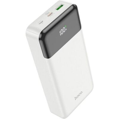 Hoco IÅ¡orinÄ- baterija Power Bank J102A PD20W+QC3.0 baltas (20000 mAh, 20 W, 74 Wh), Chargeur de secours, Blanc - Publicité Hoco IÅ¡orinÄ- baterija Power Bank J102A PD20W+QC3.0 baltas (20000 mAh, 20 W, 74 Wh), Chargeur de secours, Blanc - Publicité