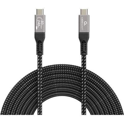 Gembird KABEL DO ŁADOWANIA I TRANSMISJI DANYCH PREMIUM USB 4 TYPE-C 40 GB/S 240 W 0.5 M (0.50 m, USB 4, 240 W), Câble USB - Publicité Gembird KABEL DO ŁADOWANIA I TRANSMISJI DANYCH PREMIUM USB 4 TYPE-C 40 GB/S 240 W 0.5 M (0.50 m, USB 4, 240 W), Câble USB - Publicité