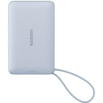 Ugreen Batterie externe sans fil magnétique MagFlow (10000 mAh, 25 W, 37 Wh), Chargeur de secours, Bleu - Publicité Ugreen Batterie externe sans fil magnétique MagFlow (10000 mAh, 25 W, 37 Wh), Chargeur de secours, Bleu - Publicité