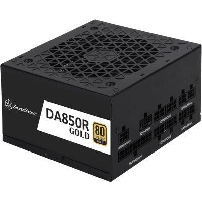 Silverstone SST-DA850R-GM - 80 PLUS Gold 850W ATX fully modular power supply, silent running 120mm F (850 W), Alimentation PC, Noir - Publicité Silverstone SST-DA850R-GM - 80 PLUS Gold 850W ATX fully modular power supply, silent running 120mm F (850 W), Alimentation PC, Noir - Publicité