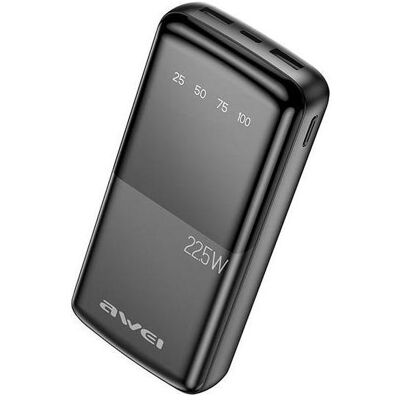 Power Bank AWEI P13K - 20000mAh, 22.5W, Affichage Numérique, Noir - Power Bank - Publicité Power Bank AWEI P13K - 20000mAh, 22.5W, Affichage Numérique, Noir - Power Bank - Publicité