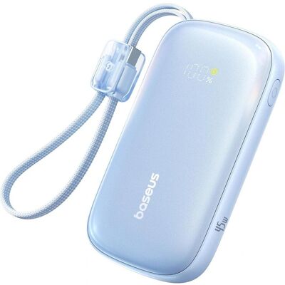 Baseus Banque d'alimentation EnerFill FC21 QPow 3 Ultra, 10000mAh, 45W, QC + PD, bleu (10000 mAh, 45 W, 36.50 Wh), Chargeur de secours, Bleu - Publicité Baseus Banque d'alimentation EnerFill FC21 QPow 3 Ultra, 10000mAh, 45W, QC + PD, bleu (10000 mAh, 45 W, 36.50 Wh), Chargeur de secours, Bleu - Publicité