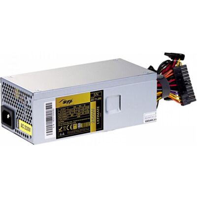 Akyga Alimentation électrique TFX 250W AK-T1-250 80+ Gold 8cm Fan Active PFC APFC (250 W), Alimentation PC, Argent - Publicité Akyga Alimentation électrique TFX 250W AK-T1-250 80+ Gold 8cm Fan Active PFC APFC (250 W), Alimentation PC, Argent - Publicité