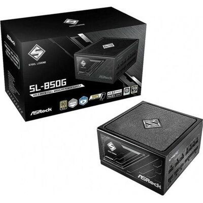 ASRock Bloc d'alimentation Steel Legend 850W 80+ Gold (850 W), Alimentation PC, Noir - Publicité ASRock Bloc d'alimentation Steel Legend 850W 80+ Gold (850 W), Alimentation PC, Noir - Publicité