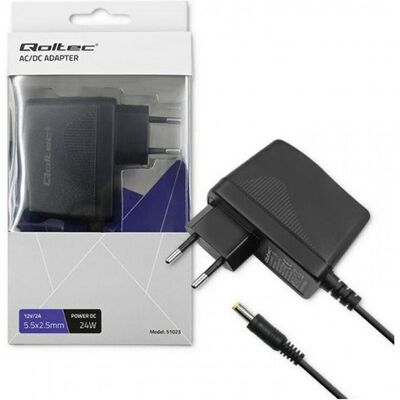 Qoltec 51023 Plug in power supply 24W, Chargeur universel - Publicité Qoltec 51023 Plug in power supply 24W, Chargeur universel - Publicité