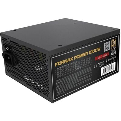 Gembird CCC-PSUGOLD-1000W Netzteil Fornax Power 1000W aktiv PFC 12cm Lüfter 80+Gold (1000 W), Alimentation PC, Noir - Publicité Gembird CCC-PSUGOLD-1000W Netzteil Fornax Power 1000W aktiv PFC 12cm Lüfter 80+Gold (1000 W), Alimentation PC, Noir - Publicité