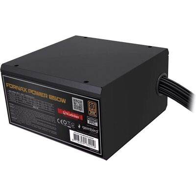 Gembird Netzteil 850W aktiv PFC 12 cm Lüfter 80+ Bronze industriell (850 W), Alimentation PC, Noir - Publicité Gembird Netzteil 850W aktiv PFC 12 cm Lüfter 80+ Bronze industriell (850 W), Alimentation PC, Noir - Publicité