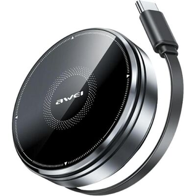 Awei Ładowarka indukcyjna 3w1 W27 15W z kablem USB-C Fast Charging czarny (15 W), Chargeur sans fil, Noir - Publicité Awei Ładowarka indukcyjna 3w1 W27 15W z kablem USB-C Fast Charging czarny (15 W), Chargeur sans fil, Noir - Publicité