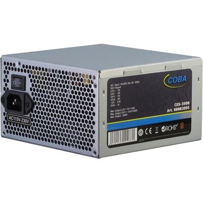 Intertech Coba CES-350W 82+ ATX alimentation 350W ventilateur 120mm 1x PCI E 6+2 pin 3xS ATA 1x EPS 8 pin 1x (350 W), Alimentation PC, Argent - Publicité Intertech Coba CES-350W 82+ ATX alimentation 350W ventilateur 120mm 1x PCI E 6+2 pin 3xS ATA 1x EPS 8 pin 1x (350 W), Alimentation PC, Argent - Publicité