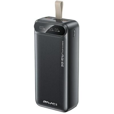 Awei PA-12 (30000 mAh, 22.50 W, 22 Wh), Chargeur de secours, Noir - Publicité Awei PA-12 (30000 mAh, 22.50 W, 22 Wh), Chargeur de secours, Noir - Publicité