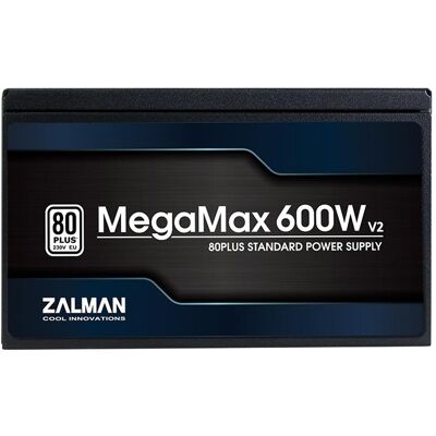 Zalman Alimentation électrique MegaMax 600W (ZM600-TXII) (600 W), Alimentation PC, Noir - Publicité Zalman Alimentation électrique MegaMax 600W (ZM600-TXII) (600 W), Alimentation PC, Noir - Publicité