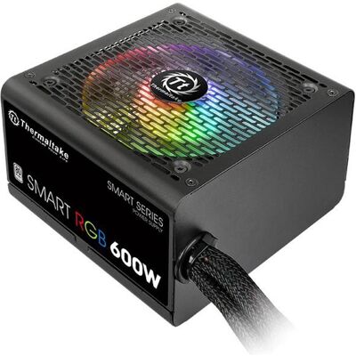 Thermaltake RGB intelligent (600 W), Alimentation PC, Noir - Publicité Thermaltake RGB intelligent (600 W), Alimentation PC, Noir - Publicité
