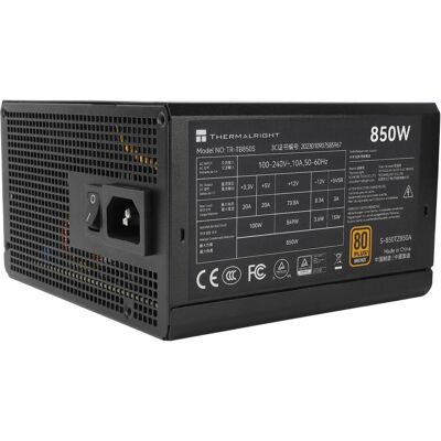 Thermalright TB-850S (850 W), Alimentation PC, Noir - Publicité Thermalright TB-850S (850 W), Alimentation PC, Noir - Publicité