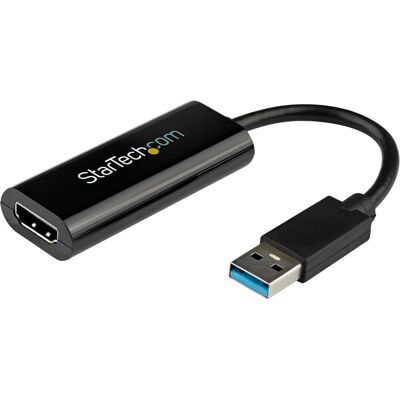 StarTech Carte Vidéo Slim USB 3.0 HDMI (HDMI, 19 cm), Adaptateur données + vidéo, Noir - Publicité StarTech Carte Vidéo Slim USB 3.0 HDMI (HDMI, 19 cm), Adaptateur données + vidéo, Noir - Publicité