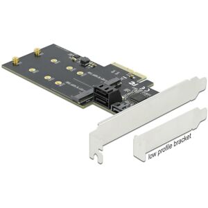 Delock Contrôleur SATA PCI-Ex4 - 3xSATA3, 2xM.2 Key-B, Contrôleur mémoire - Publicité Delock Contrôleur SATA PCI-Ex4 - 3xSATA3, 2xM.2 Key-B, Contrôleur mémoire - Publicité