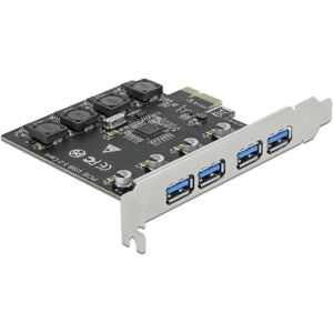 Delock Carte PCI Express x1 vers 4 prises USB externes de type A USB SuperSpeed (USB 3.2 Gen 1), Contrôleur SATA - Publicité Delock Carte PCI Express x1 vers 4 prises USB externes de type A USB SuperSpeed (USB 3.2 Gen 1), Contrôleur SATA - Publicité