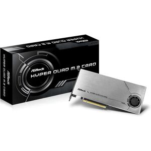 ASRock Carte Hyper Quad M.2, Contrôleur mémoire - Publicité ASRock Carte Hyper Quad M.2, Contrôleur mémoire - Publicité