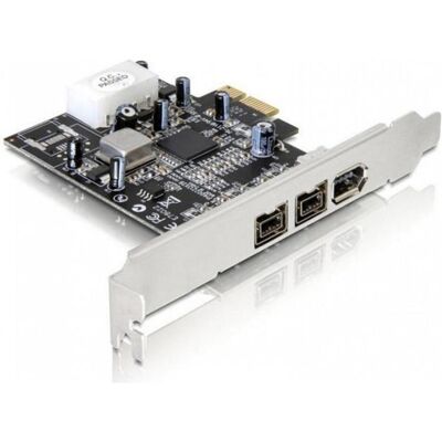 Delock 89153, PCI-E x1 à 2x 1394B + 1x 1394A, Contrôleur SATA - Publicité Delock 89153, PCI-E x1 à 2x 1394B + 1x 1394A, Contrôleur SATA - Publicité