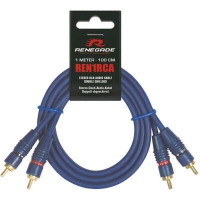 Renegade, Câble hifi pour voiture, Câble audio stéréo REN1RCA RCA - Publicité Renegade, Câble hifi pour voiture, Câble audio stéréo REN1RCA RCA - Publicité