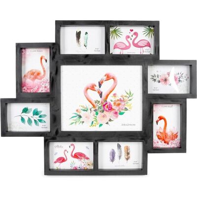 Andy, Cadre photo, Galerierahmen schwarz 9 Fotos (10 x 15 cm) - Publicité Andy, Cadre photo, Galerierahmen schwarz 9 Fotos (10 x 15 cm) - Publicité