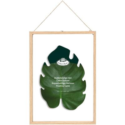 Cadre en bois et verre ESSCHERT DESIGN pour plaque XL - Publicité Cadre en bois et verre ESSCHERT DESIGN pour plaque XL - Publicité