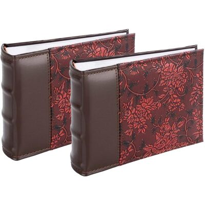 Victoria, Album photo, Album B 10x15 / 100M Flower-2, rouge 2pcs - Publicité Victoria, Album photo, Album B 10x15 / 100M Flower-2, rouge 2pcs - Publicité