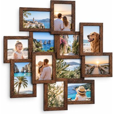 Relaxdays, Cadre photo, Cadre photo (62 x 64.50 cm) - Publicité Relaxdays, Cadre photo, Cadre photo (62 x 64.50 cm) - Publicité