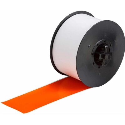 Brady, Rouleau d’étiquettes, B-7569, Ruban vinyle standard, orange, brillant, 57.00 mm x 35.00 m, permanent, continu, p. Mini - Publicité Brady, Rouleau d’étiquettes, B-7569, Ruban vinyle standard, orange, brillant, 57.00 mm x 35.00 m, permanent, continu, p. Mini - Publicité