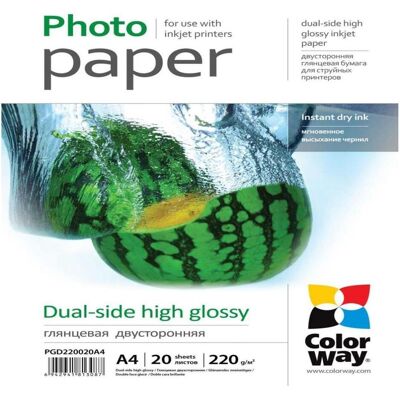 COLORWAY - PGD220020A4 - Two-sided - A4 - Papier photo - Publicité COLORWAY - PGD220020A4 - Two-sided - A4 - Papier photo - Publicité