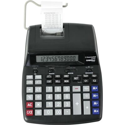Soennecken, Calculatrice, Calculatrice de bureau CP3000 Couleur d'impression : noir/rouge Dimensions : 210 x 355 x 85 mm (L x (Fonctionnement sur secteur) - Publicité Soennecken, Calculatrice, Calculatrice de bureau CP3000 Couleur d'impression : noir/rouge Dimensions : 210 x 355 x 85 mm (L x (Fonctionnement sur secteur) - Publicité