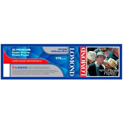 Lomond XL Photo Paper Super Glossy 200 g/m2 914mm*30m (200 g/m², 30m, 914mm), Papier photo, Blanc - Publicité Lomond XL Photo Paper Super Glossy 200 g/m2 914mm*30m (200 g/m², 30m, 914mm), Papier photo, Blanc - Publicité