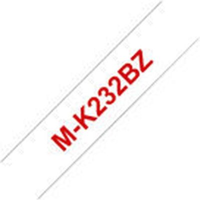 Brother Ruban d'étiquetage, M-K232bz (1.20 cm, Rouge) - Publicité Brother Ruban d'étiquetage, M-K232bz (1.20 cm, Rouge) - Publicité