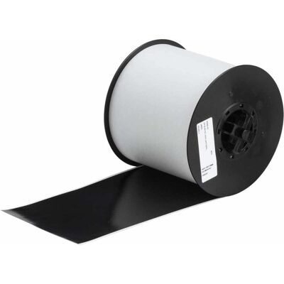 Brady, Rouleau d’étiquettes, B-7569, Ruban vinyle standard, noir, brillant, 101.00 mm x 35.00 m, permanent, continu, f. Mi (101.60 mm) - Publicité Brady, Rouleau d’étiquettes, B-7569, Ruban vinyle standard, noir, brillant, 101.00 mm x 35.00 m, permanent, continu, f. Mi (101.60 mm) - Publicité