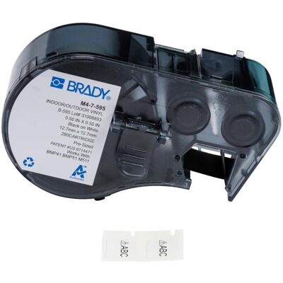 Brady, Rouleau d’étiquettes, M4-7-595, Vinyle, noir sur blanc, 12,70 mm x 12,70 mm, permanent (280 E.) - Publicité Brady, Rouleau d’étiquettes, M4-7-595, Vinyle, noir sur blanc, 12,70 mm x 12,70 mm, permanent (280 E.) - Publicité