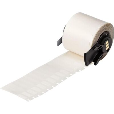 Brady, Rouleau d’étiquettes, M6-28-427, vinyle, auto-laminant, blanc/transparent, mat, 6.35 x 12.70(38.10) mm, pour Kab (63.50 mm) - Publicité Brady, Rouleau d’étiquettes, M6-28-427, vinyle, auto-laminant, blanc/transparent, mat, 6.35 x 12.70(38.10) mm, pour Kab (63.50 mm) - Publicité