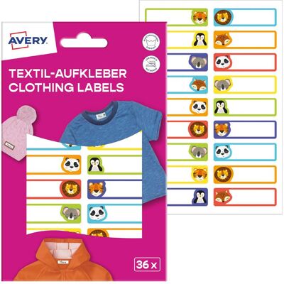 Avery Étiquettes, Textil-Etiketten - Publicité Avery Étiquettes, Textil-Etiketten - Publicité