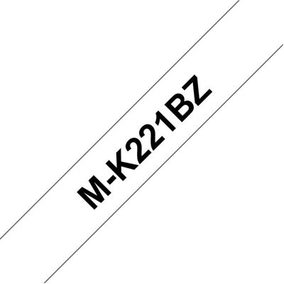 Brother Ruban d'étiquetage, M-K221bz (0.90 cm, Noir) - Publicité Brother Ruban d'étiquetage, M-K221bz (0.90 cm, Noir) - Publicité