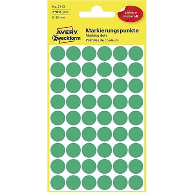 Avery Étiquettes, Points de repère verts - Publicité Avery Étiquettes, Points de repère verts - Publicité