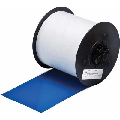 Brady, Rouleau d’étiquettes, B-7569, Ruban vinyle standard, bleu, brillant, 101.00 mm x 35.00 m, permanent, continu, p. MiniM - Publicité Brady, Rouleau d’étiquettes, B-7569, Ruban vinyle standard, bleu, brillant, 101.00 mm x 35.00 m, permanent, continu, p. MiniM - Publicité