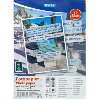 Stylex 25 vel fotopapier - Papier photo - Publicité Stylex 25 vel fotopapier - Papier photo - Publicité