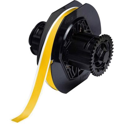 Brady, Rouleau d’étiquettes, B30C-500-581-YL, Vinyle, jaune, brillant, 12,70 mm x 30,48 m, amovible, en continu (19.05 mm) - Publicité Brady, Rouleau d’étiquettes, B30C-500-581-YL, Vinyle, jaune, brillant, 12,70 mm x 30,48 m, amovible, en continu (19.05 mm) - Publicité
