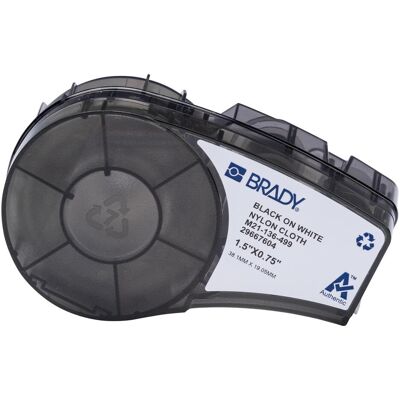 Brady, Rouleau d’étiquettes, M21-136-499, tissu nylon, noir sur blanc, 19.05 x 38.10 mm, permanent (91 E.) (38.10 mm) - Publicité Brady, Rouleau d’étiquettes, M21-136-499, tissu nylon, noir sur blanc, 19.05 x 38.10 mm, permanent (91 E.) (38.10 mm) - Publicité