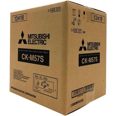 Mitsubishi Papier CK M57S 9x13/13x18cm (800/400 feuilles) (13x18 cm, 750 pcs), Papier photo - Publicité Mitsubishi Papier CK M57S 9x13/13x18cm (800/400 feuilles) (13x18 cm, 750 pcs), Papier photo - Publicité