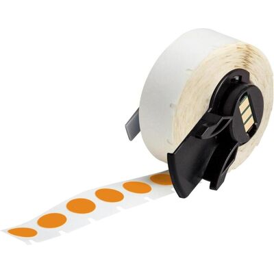 Brady, Rouleau d’étiquettes, M6-83-499-OR, Tissu nylon, orange, mat, 12.70 mm Étiquette de plafond, ronde, permanente (500 U.) (20.62 mm) - Publicité Brady, Rouleau d’étiquettes, M6-83-499-OR, Tissu nylon, orange, mat, 12.70 mm Étiquette de plafond, ronde, permanente (500 U.) (20.62 mm) - Publicité