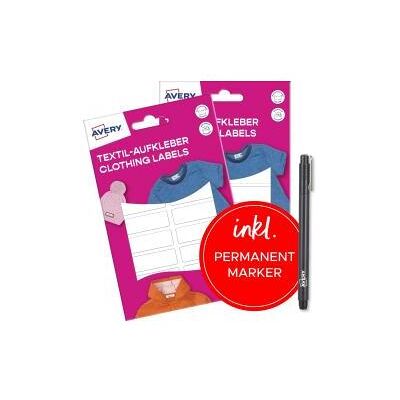 Avery Étiquettes, 72 Namensetiketten weiss 45,0 x 13,0 mm - Publicité Avery Étiquettes, 72 Namensetiketten weiss 45,0 x 13,0 mm - Publicité