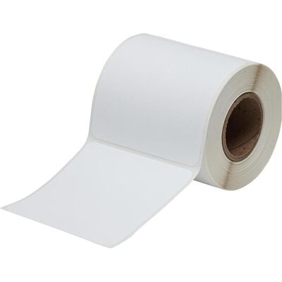 Brady, Rouleau d’étiquettes, J20-55-2550, papier, blanc, 101.60 x 101.60 mm, permanent (280 étiquettes) (106.68 mm) - Publicité Brady, Rouleau d’étiquettes, J20-55-2550, papier, blanc, 101.60 x 101.60 mm, permanent (280 étiquettes) (106.68 mm) - Publicité